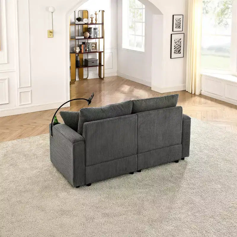 Divano letto a scomparsa pieghevole Okak Modern 54.33, divanetto convertibile futon con 3 lunghezze e schienale regolabile per il soggiorno