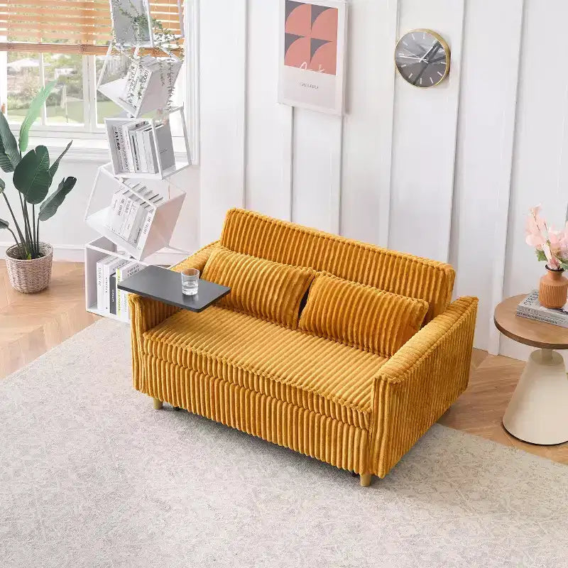 Divano letto a scomparsa pieghevole Okak Modern 54.33, divanetto convertibile futon con 3 lunghezze e schienale regolabile per il soggiorno
