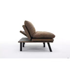 Divano letto moderno Okak Futon, divano letto matrimoniale convertibile reclinabile per piccoli appartamenti, soggiorno