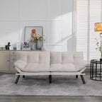 Divano letto moderno Okak Futon, divano letto matrimoniale convertibile reclinabile per piccoli appartamenti, soggiorno