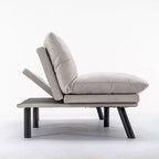 Divano letto moderno Okak Futon, divano letto matrimoniale convertibile reclinabile per piccoli appartamenti, soggiorno