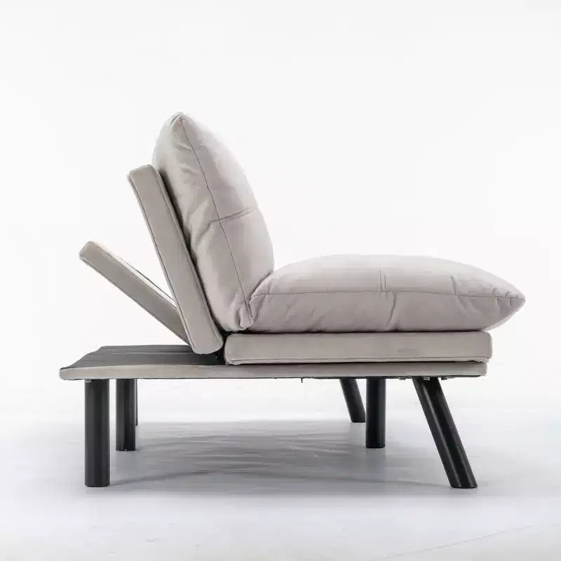 Divano letto moderno Okak Futon, divano letto matrimoniale convertibile reclinabile per piccoli appartamenti, soggiorno