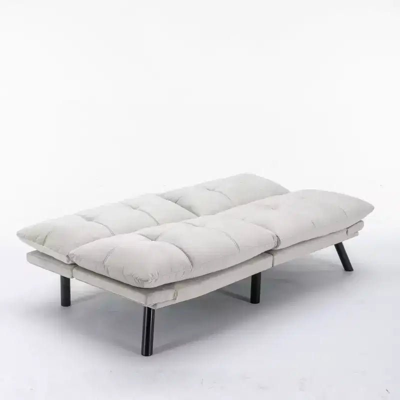 Divano letto moderno Okak Futon, divano letto matrimoniale convertibile reclinabile per piccoli appartamenti, soggiorno