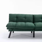 Divano letto moderno Okak Futon, divano letto matrimoniale convertibile reclinabile per piccoli appartamenti, soggiorno