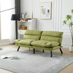 Divano letto moderno Okak Futon, divano letto matrimoniale convertibile reclinabile per piccoli appartamenti, soggiorno