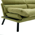 Divano letto moderno Okak Futon, divano letto matrimoniale convertibile reclinabile per piccoli appartamenti, soggiorno