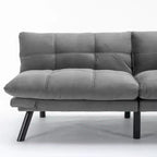 Divano letto moderno Okak Futon, divano letto matrimoniale convertibile reclinabile per piccoli appartamenti, soggiorno