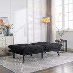 Divano letto moderno Okak Futon, divano letto matrimoniale convertibile reclinabile per piccoli appartamenti, soggiorno