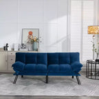 Divano letto moderno Okak Futon, divano letto matrimoniale convertibile reclinabile per piccoli appartamenti, soggiorno