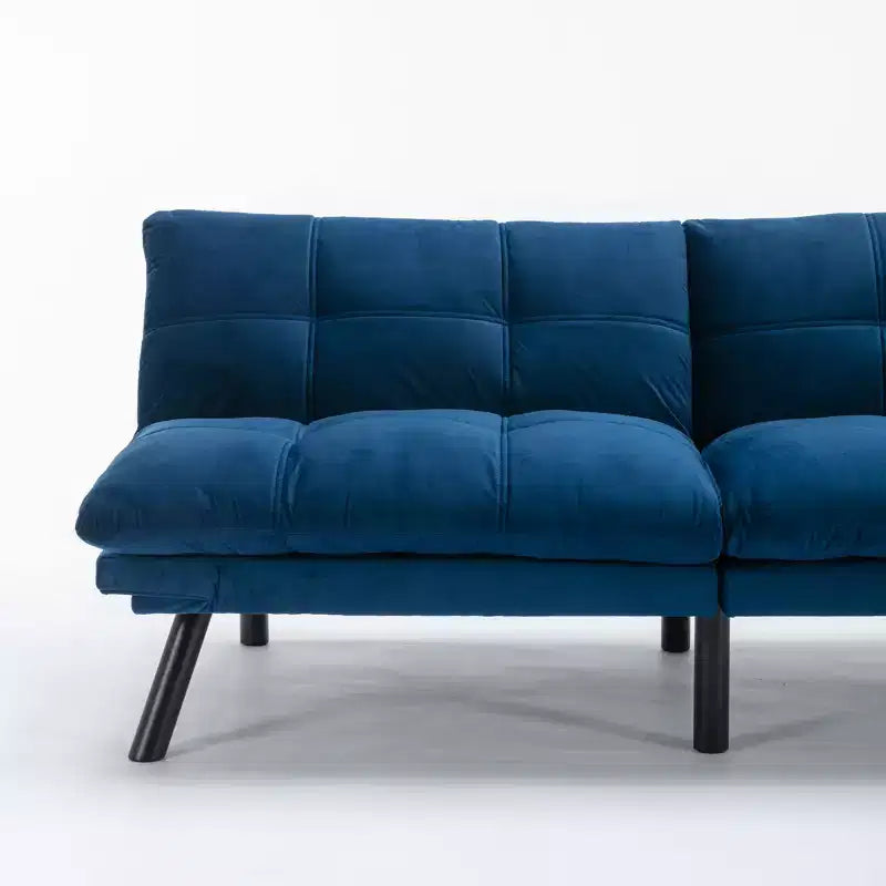 Divano letto moderno Okak Futon, divano letto matrimoniale convertibile reclinabile per piccoli appartamenti, soggiorno