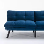 Divano letto moderno Okak Futon, divano letto matrimoniale convertibile reclinabile per piccoli appartamenti, soggiorno