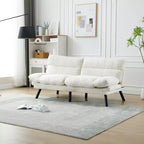 Divano letto moderno Okak Futon, divano letto matrimoniale convertibile reclinabile per piccoli appartamenti, soggiorno