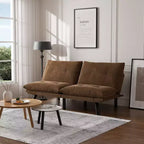 Divano letto moderno Okak Futon, divano letto matrimoniale convertibile reclinabile per piccoli appartamenti, soggiorno