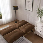 Divano letto moderno Okak Futon, divano letto matrimoniale convertibile reclinabile per piccoli appartamenti, soggiorno