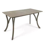 Okak Boho Tavolo Consolle da Esterno Artigianale Tavolini Laterali con Struttura in Acciaio Inox Tavolino da Giardino per Patio Esterno e Interno Balcone Cortile