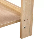 Okak 15.75 Table d'appoint rustique en rotin avec tiroir Table de chevet moderne Intérieur et extérieur pour salon et chambre à coucher
