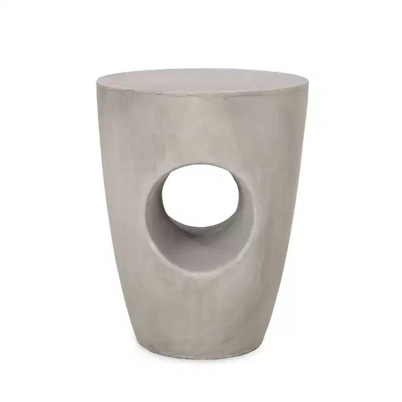 Christopher Knight Home Sirius Table d'appoint d'extérieur contemporaine en béton léger