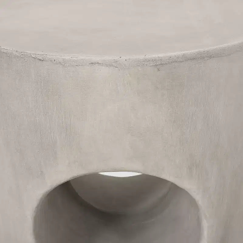 Christopher Knight Home Sirius Table d'appoint d'extérieur contemporaine en béton léger