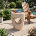 Christopher Knight Home Sirius Outdoor Contemporary Lightweight Concrete Accent Side Table