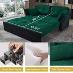 GDFStudio Tachi Moderno Divano Letto Convertibile Queen Size Multifunzione da 188 cm con Rivestimento in ciniglia