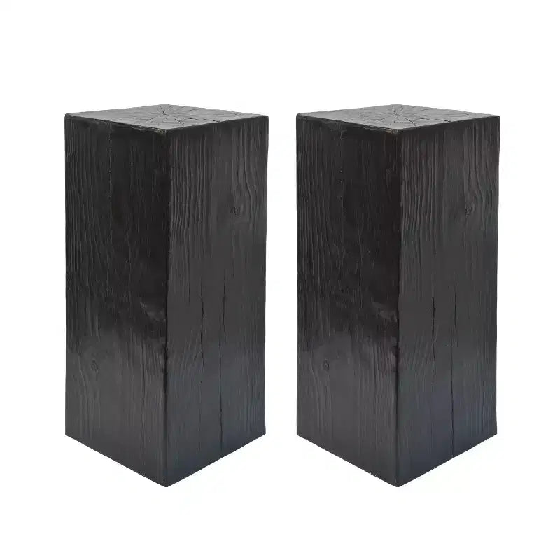 Christopher Knight Home Sinestrea Tavolino Moderno in Cemento Leggero con Colonna Quadrata per Patio