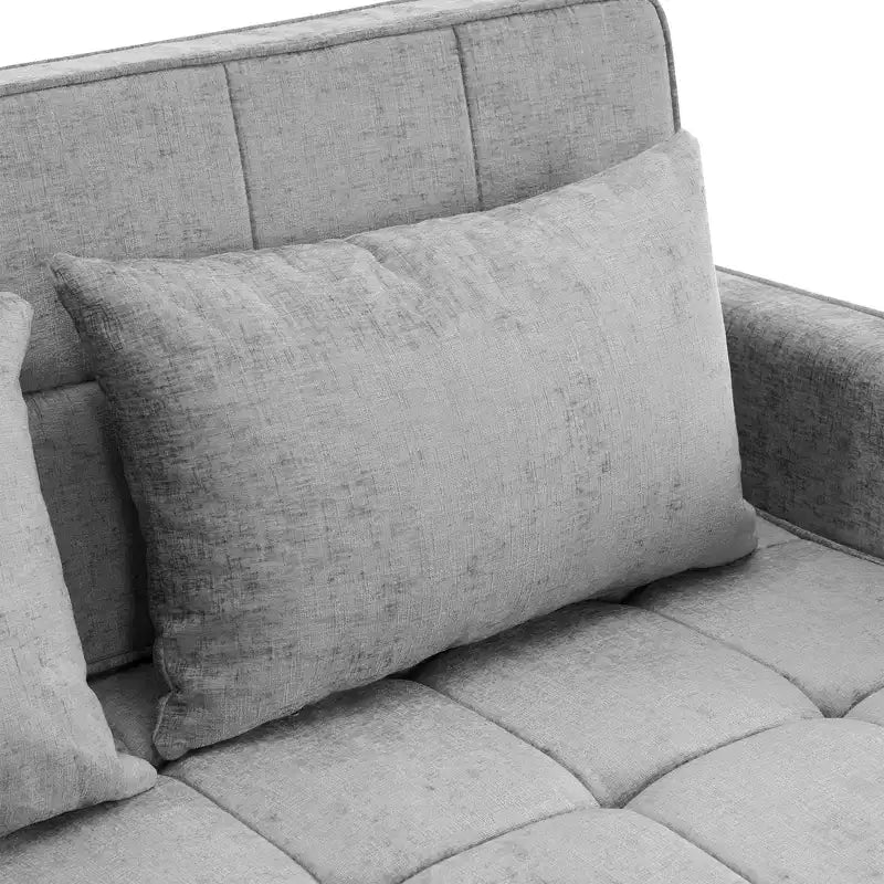 Divano a Due Posti Merax in ciniglia confortevole con divano letto estraibile