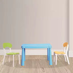 Set tavolo e sedia per bambini CLIHOME di alta qualità in plastica, 3 pezzi, tavolo e sedia per attività di lettura per bambini