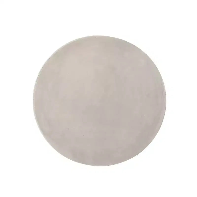 NAYSAYE Table d'appoint de patio Sirius avec design de tambour rond pour usage extérieur, gris, 14,5*14,5*18,5