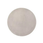 NAYSAYE Table d'appoint de patio Sirius avec design de tambour rond pour usage extérieur, gris, 14,5*14,5*18,5