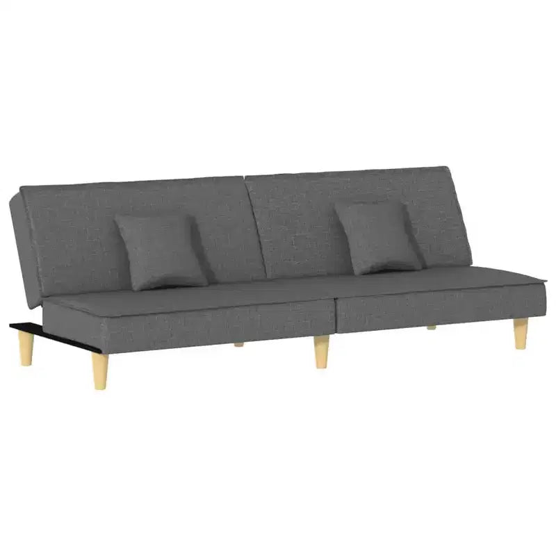 vidaXL Sofa Bed Light grey Fabric (100% polyester), plywood Medium