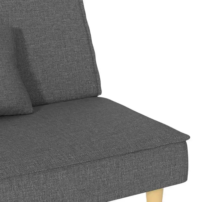 vidaXL Divano letto in tessuto grigio scuro (100% poliestere), compensato, schiuma Standard