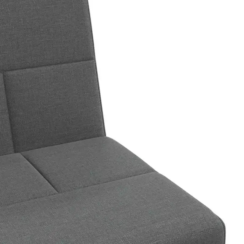vidaXL Canapé-lit d'angle Gris foncé