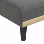 vidaXL Canapé-lit d'angle Gris foncé