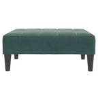 vidaXL Canapé-lit 2 places pliable en velours vert foncé, bois, mousse, plastique