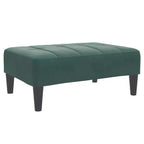 vidaXL Canapé-lit 2 places pliable en velours vert foncé, bois, mousse, plastique