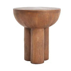 Christopher Knight Home Gorou Table d'appoint d'extérieur rustique tripode en béton léger