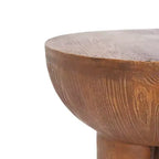 Christopher Knight Home Gorou Table d'appoint d'extérieur rustique tripode en béton léger