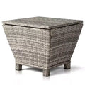 Karl Home Patio Gray Square Side Table