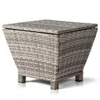 Karl Home Patio Gray Square Side Table
