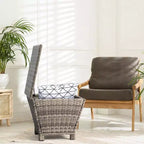 Table d'appoint carrée grise Karl Home Patio