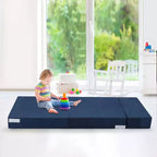 Acekool Materasso Pieghevole per Divano, Poltrona Letto Trasformabile in Memory Foam con Cuscino, Futon a Terra in Lino, Dimensione Singola per Soggiorno