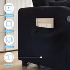 Canapé-lit convertible Futon GustoWave, Causeuse gigogne en velours côtelé pour petits espaces, Meuble canapé compact 3 en 1