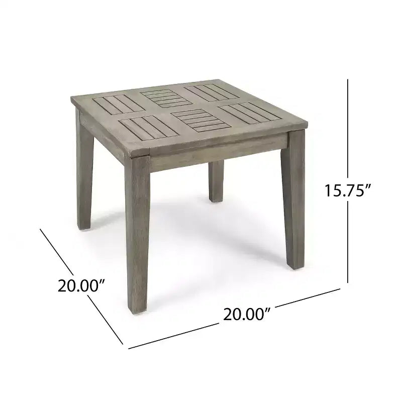 Christopher Knight Home Hampton Table d'appoint d'extérieur en bois d'acacia