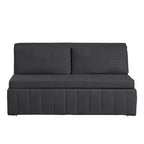 Mjkone Divano letto estraibile W62 pollici, divano letto moderno 3-in-1 in tessuto Leathaire, chaise longue