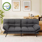 Divano letto futon Dyonery 71, divano letto convertibile moderno in memory foam, divano letto futon pieghevole per spazi abitativi compatti