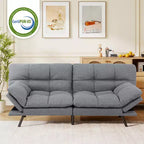 Divano letto futon Dyonery 71, divano letto convertibile moderno in memory foam, divano letto futon pieghevole per spazi abitativi compatti