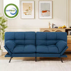 Divano letto futon Dyonery 71, divano letto convertibile moderno in memory foam, divano letto futon pieghevole per spazi abitativi compatti