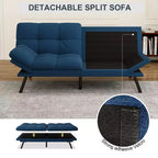 Divano letto futon Dyonery 71, divano letto convertibile moderno in memory foam, divano letto futon pieghevole per spazi abitativi compatti
