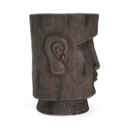 Christopher Knight Home Tirian Table d'appoint statue Moai de l'île de Pâques en béton léger pour patio