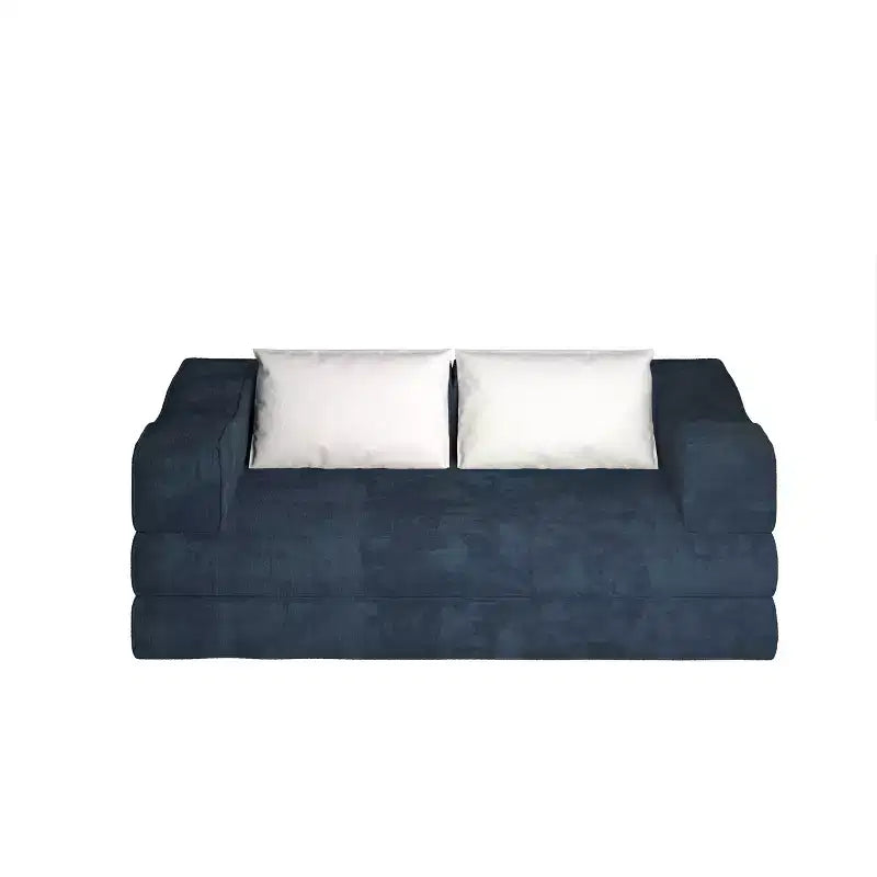 Canapé-lit convertible Whisen 80 places avec 2 oreillers, matelas de sol pliant King size et tissu chenille